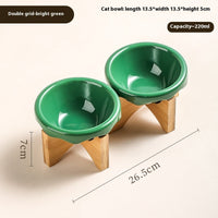 HKM-673299 Ceramic Cat and Dog Bowls in Various Colors and Designs