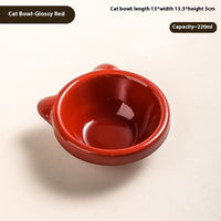 HKM-673299 Ceramic Cat and Dog Bowls in Various Colors and Designs