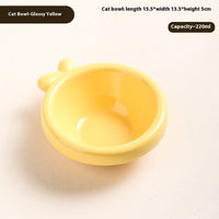 HKM-673299 Ceramic Cat and Dog Bowls in Various Colors and Designs