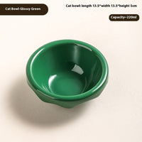 HKM-673299 Ceramic Cat and Dog Bowls in Various Colors and Designs