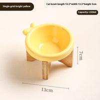 HKM-673299 Ceramic Cat and Dog Bowls in Various Colors and Designs