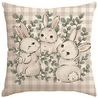 HKM-673491 Spring Easter Decorative Pillow Cover in Modern Simplicity - 45x45cm Polyester
