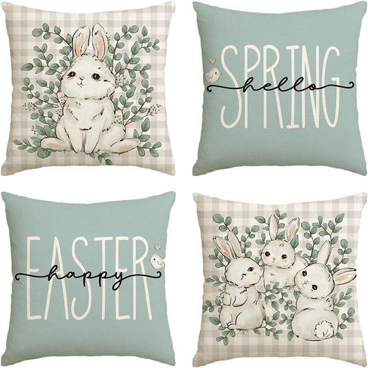 HKM-673491 Spring Easter Decorative Pillow Cover in Modern Simplicity - 45x45cm Polyester