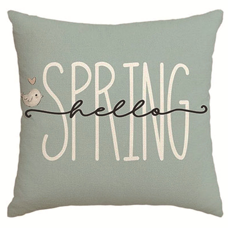 HKM-673491 Spring Easter Decorative Pillow Cover in Modern Simplicity - 45x45cm Polyester