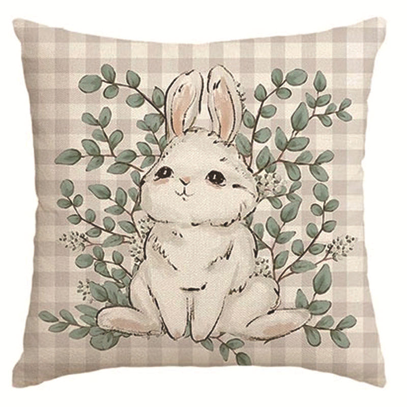 HKM-673491 Spring Easter Decorative Pillow Cover in Modern Simplicity - 45x45cm Polyester