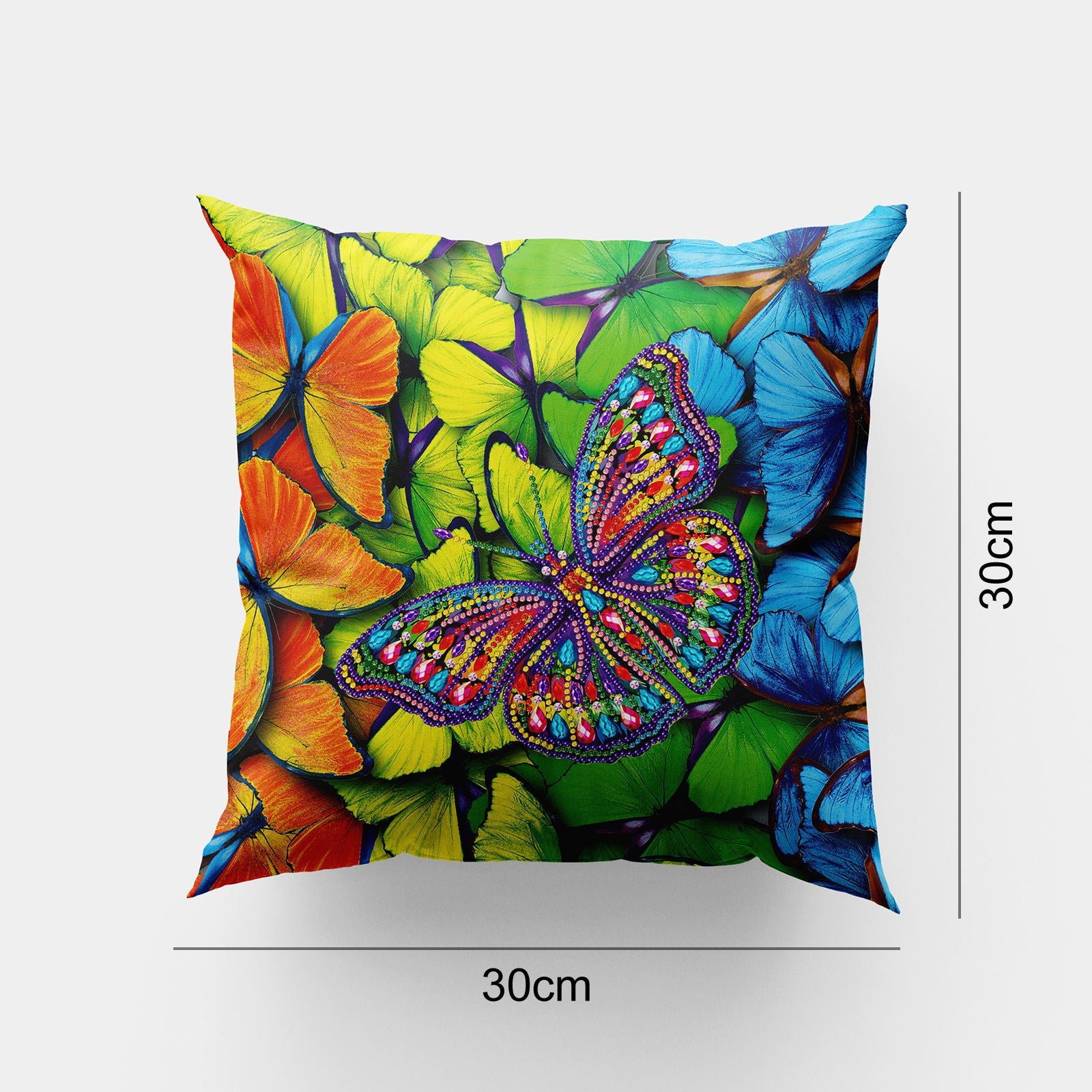 HKM-673555 Mandala Home Decor Pillow Case with Craft Kit and Tools