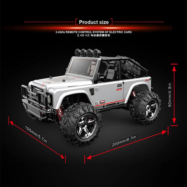 HKM-673683 1:22 Scale Off-Road Remote Control Car with 2.4G Technology for Indoor and Outdoor Use