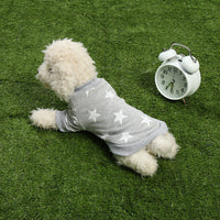 HKM-673875 Cute Pink Heart Dog Hoodie for Puppies - Cotton Blend Fabric, Various Sizes Available