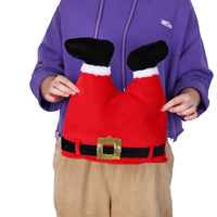 HKM-673875 Festive Flannel Christmas Hat in Red and Green
