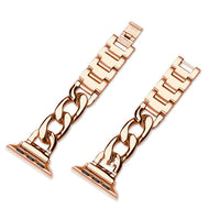 HKM-673939 Metal Single Row Denim Chain Strap for Apple-Compatible Devices - Multiple Colors Available