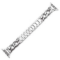 HKM-673939 Metal Single Row Denim Chain Strap for Apple-Compatible Devices - Multiple Colors Available
