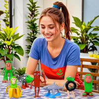HKM-674067 3D Printed Animal Action Figures - Creative Fidget Toy for Kids Ages 4 and Up