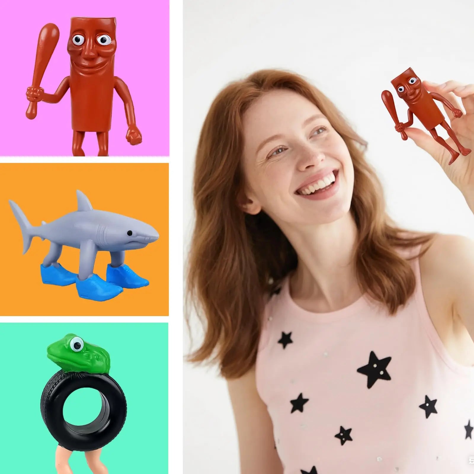 3D Printed Animal Action Figures - Creative Fidget Toy for Kids Ages 4 and Up