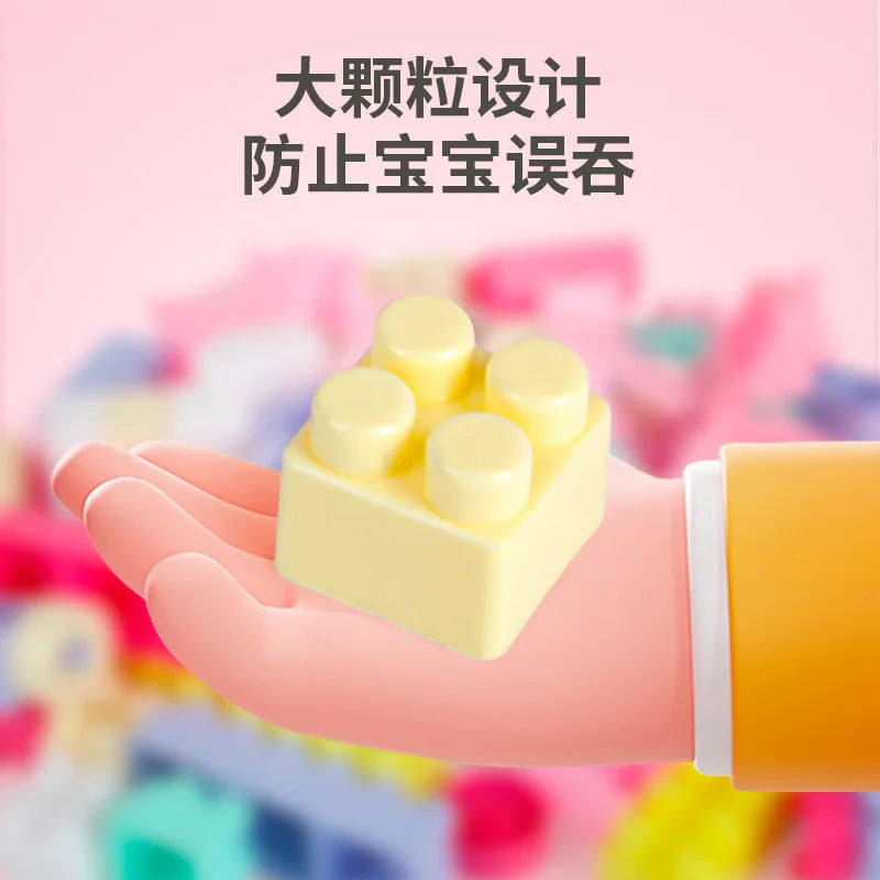 KTX-674259 Creative Educational Large Particle Building Blocks Set for Kids Ages 2 and Up