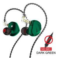 HKM-674323 1DD+6BA Hybrid Metal In-Ear Earphones with 3.5mm Plug, 22Ω Impedance, Optional Mic, Customizable Cable