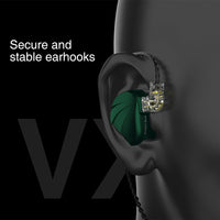 HKM-674323 1DD+6BA Hybrid Metal In-Ear Earphones with 3.5mm Plug, 22Ω Impedance, Optional Mic, Customizable Cable