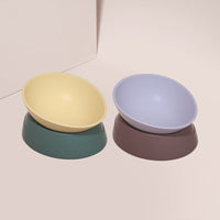 HKM-674451 Anti-Overturning Double Bowl for Cats and Dogs - Eco-Friendly Resin and Rubber, Universal Size