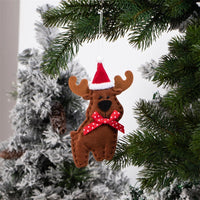 HKM-674707 Reindeer Shape Pendant Set for Christmas Decor - Non-Woven Fabric, 3 Pieces