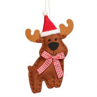HKM-674707 Reindeer Shape Pendant Set for Christmas Decor - Non-Woven Fabric, 3 Pieces