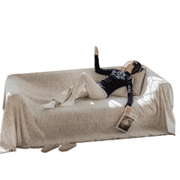 HKM-674835 Autumn and Winter Plush Yarn Sofa Slipcover Universal Blanket in Solid Colors