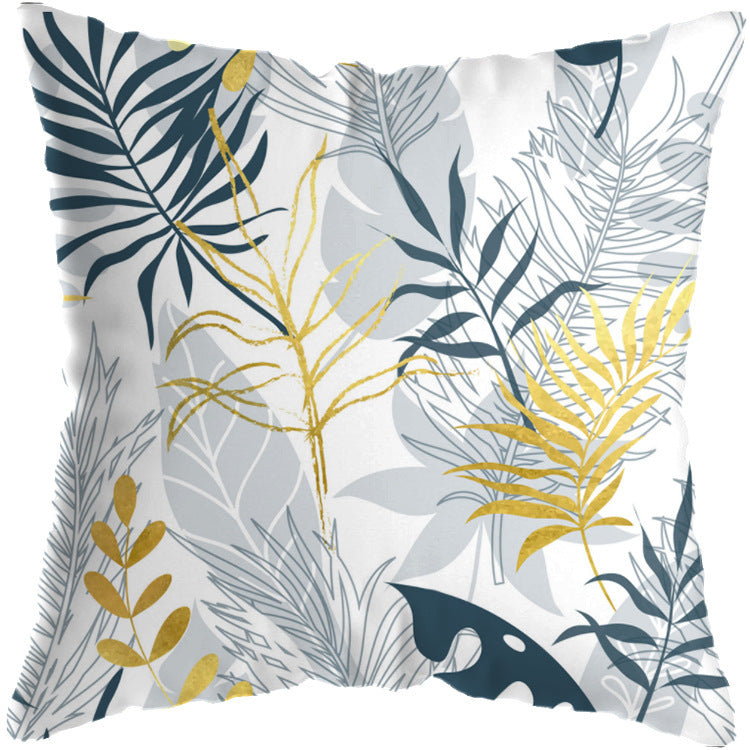 HKM-674963 Tropical Floral Cushion Cover for Living Room Decor - 45x45cm