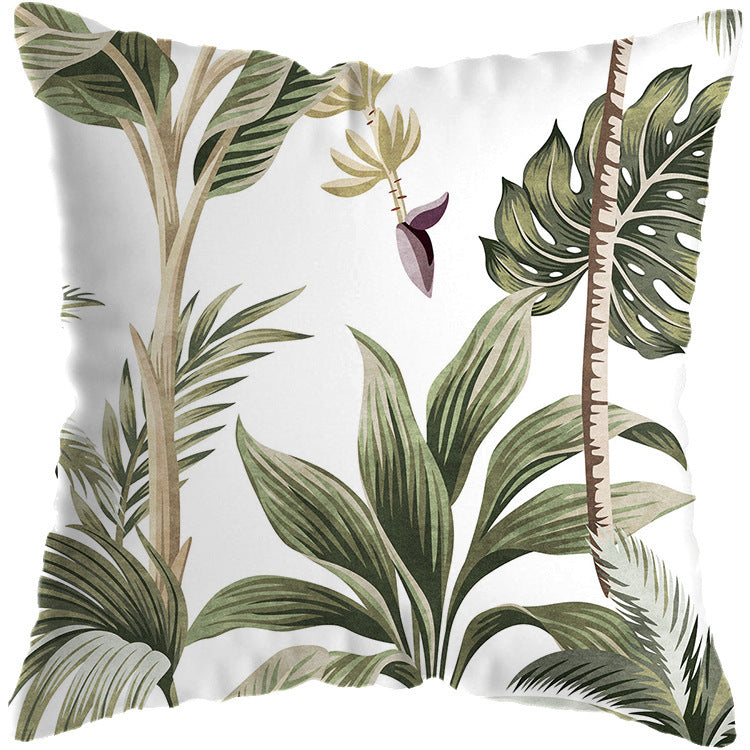 HKM-674963 Tropical Floral Cushion Cover for Living Room Decor - 45x45cm