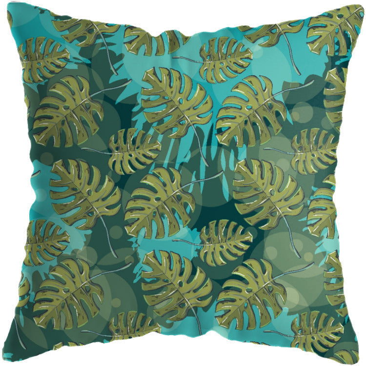 HKM-674963 Tropical Floral Cushion Cover for Living Room Decor - 45x45cm