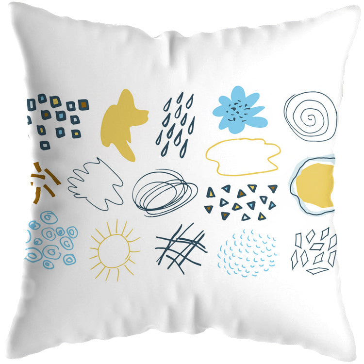 HKM-674963 Tropical Floral Cushion Cover for Living Room Decor - 45x45cm