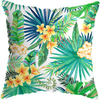HKM-674963 Tropical Floral Cushion Cover for Living Room Decor - 45x45cm