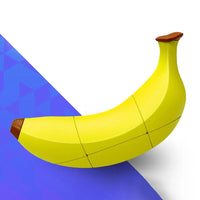 HKM-675155 Banana-Shaped 3x3 Magic Cube Puzzle - Educational Toy for Age 3 and Up - ABS Plastic