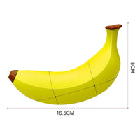 HKM-675155 Banana-Shaped 3x3 Magic Cube Puzzle - Educational Toy for Age 3 and Up - ABS Plastic