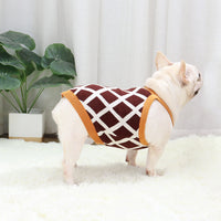 HKM-675155 Fashionable Plush Dog Sweater for Short Pugs and Fat Dogs - Size S to XL