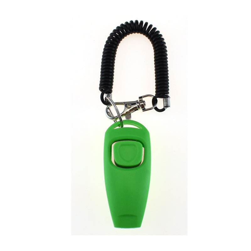 HKM-675219 Two-in-One Clicker and Whistle Dog Training Device with Colorful Bracelet