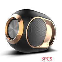 HKM-675283 Wireless TWS Subwoofer with Bluetooth 5.0, 1200mAh Battery, AUX & TF Card Support, FM Radio
