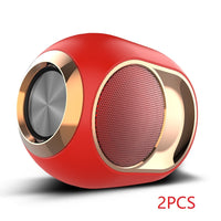 HKM-675283 Wireless TWS Subwoofer with Bluetooth 5.0, 1200mAh Battery, AUX & TF Card Support, FM Radio