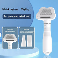 HKM-675347 Two-in-One Electric Pet Hair Dryer with Blowing Comb for Dogs and Cats