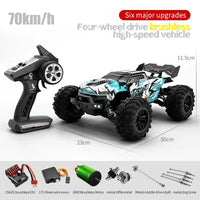 HKM-675411 1/16 Brushless RC Drift Truck with LED, 70km/h Speed, 2.4G Remote Control, Metal Alloy, Indoor/Outdoor Use
