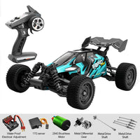 HKM-675411 1/16 Brushless RC Drift Truck with LED, 70km/h Speed, 2.4G Remote Control, Metal Alloy, Indoor/Outdoor Use