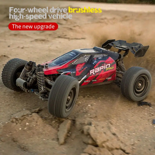 HKM-675411 1/16 Brushless RC Drift Truck with LED, 70km/h Speed, 2.4G Remote Control, Metal Alloy, Indoor/Outdoor Use