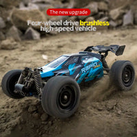 HKM-675411 1/16 Brushless RC Drift Truck with LED, 70km/h Speed, 2.4G Remote Control, Metal Alloy, Indoor/Outdoor Use