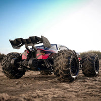 HKM-675411 1/16 Brushless RC Drift Truck with LED, 70km/h Speed, 2.4G Remote Control, Metal Alloy, Indoor/Outdoor Use