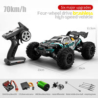 HKM-675411 1/16 Brushless RC Drift Truck with LED, 70km/h Speed, 2.4G Remote Control, Metal Alloy, Indoor/Outdoor Use