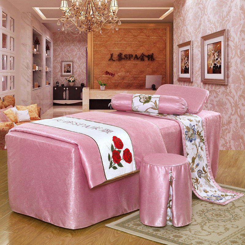 HKM-675411 Elegant Twill Weave Beauty Bedspread Set – 4-Piece Humanism Collection