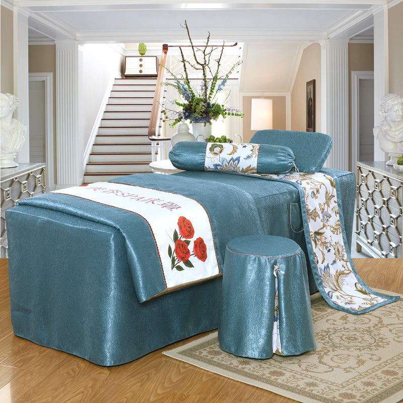 HKM-675411 Elegant Twill Weave Beauty Bedspread Set – 4-Piece Humanism Collection