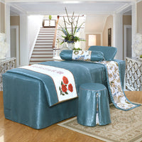 HKM-675411 Elegant Twill Weave Beauty Bedspread Set – 4-Piece Humanism Collection