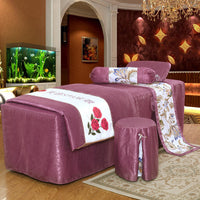 HKM-675411 Elegant Twill Weave Beauty Bedspread Set – 4-Piece Humanism Collection