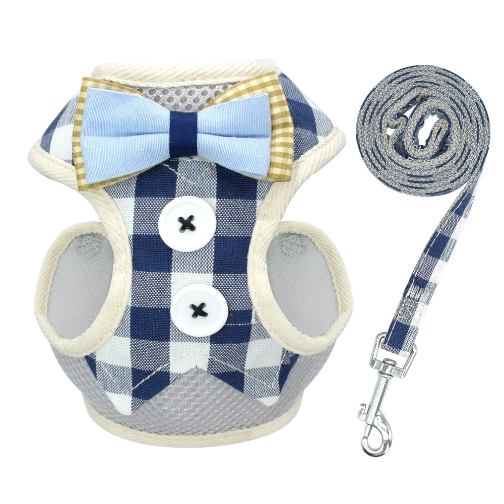 HKM-675603 Adjustable Vest Style Cat and Small Dog Harness with Metal Clasp for Comfortable Fit