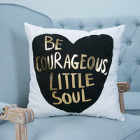 HKM-675795 Super Soft Pineapple Love Letter Silver Pillowcase Cushion for Car and Sofa