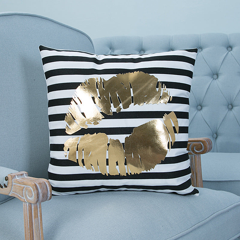 HKM-675795 Super Soft Pineapple Love Letter Silver Pillowcase Cushion for Car and Sofa