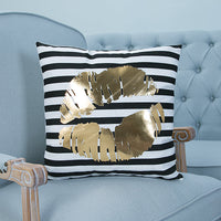 HKM-675795 Super Soft Pineapple Love Letter Silver Pillowcase Cushion for Car and Sofa